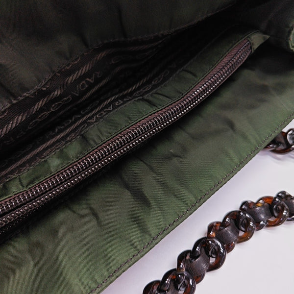 Nylon Tote Bag Green