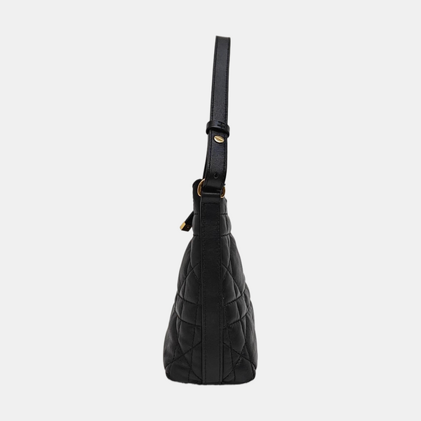 Miss Caro Mini Cannage Lambskin Black