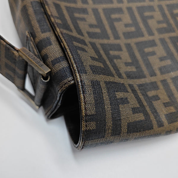 Monogram Coated Canvas Crossbody Bag Brown
