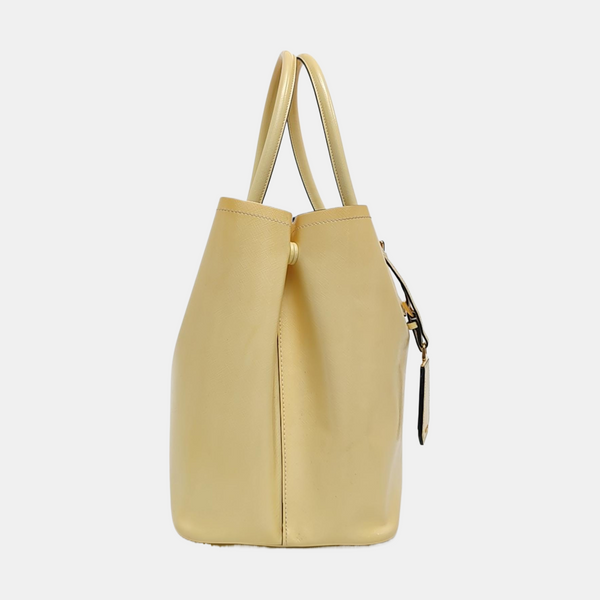 Calfskin Tote Bag Yellow