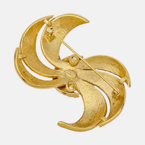 Authenticated pre-owned Gold-tone Metal Brooch - Brooch at Looply