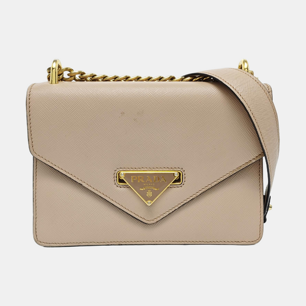 Saffiano Calfskin Shoulder Bag Pink