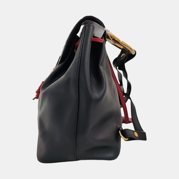 Calfskin Backpack Black