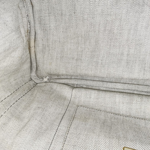 Denim Quilted Denim White