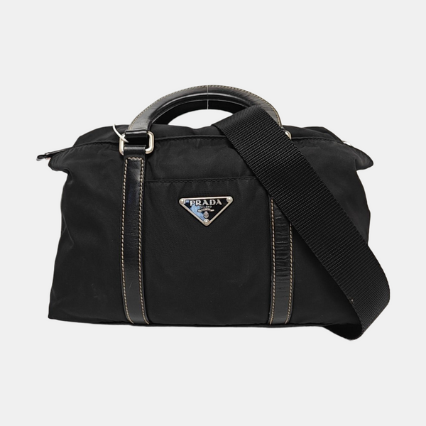 Nylon Shoulder Bag Black