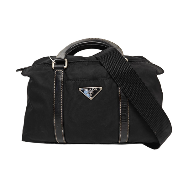 Nylon Shoulder Bag Black