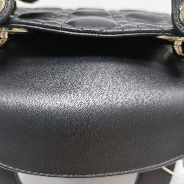 Lady Dior Mini Cannage Lambskin Black