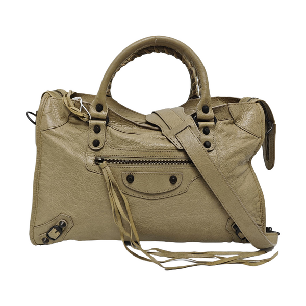 Classic City Medium Lambskin Beige