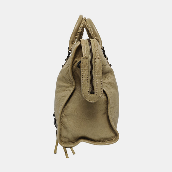 Classic City Medium Lambskin Beige