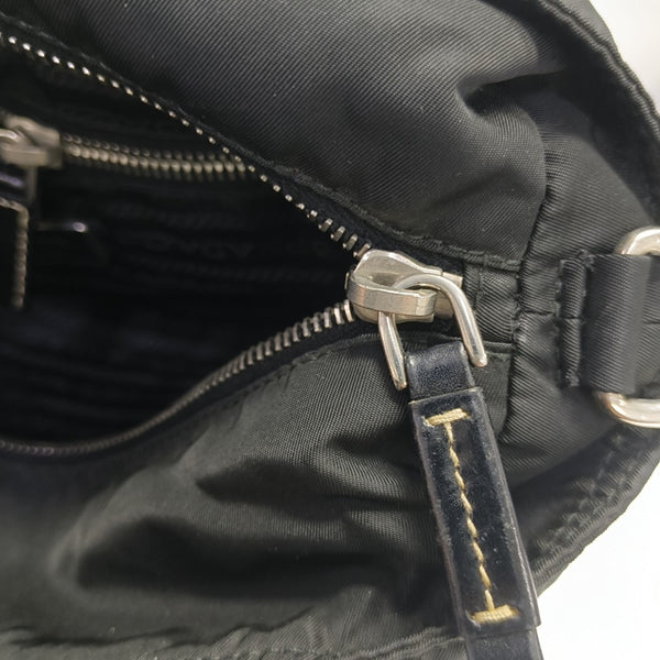 Nylon Shoulder Bag Black