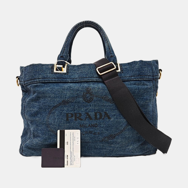 Denim Quilted Denim Blue