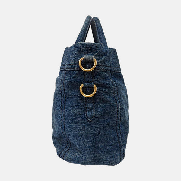 Denim Quilted Denim Blue