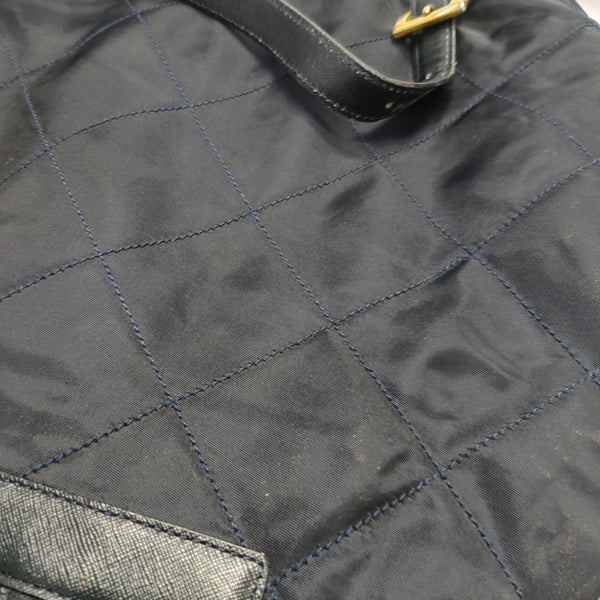 Vela Quilted Nylon Blue
