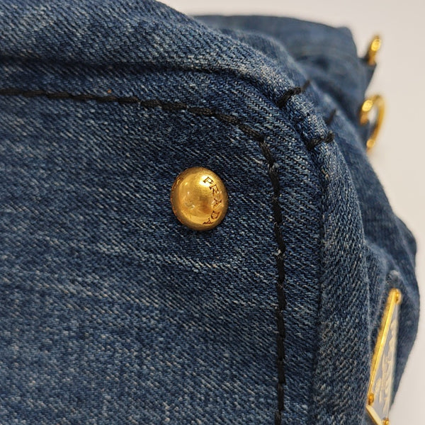 Denim Quilted Denim Blue