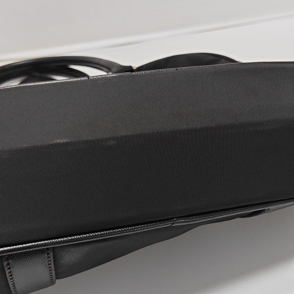 Nylon Top Handle Bag Black