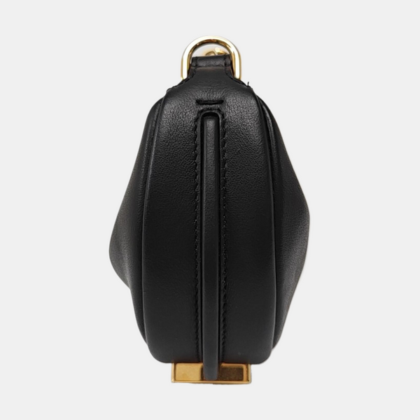 Calfskin Top Handle Bag Black