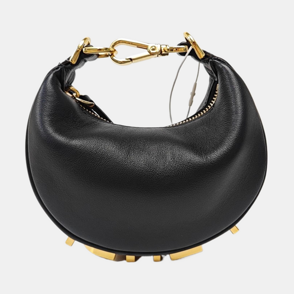 Calfskin Top Handle Bag Black