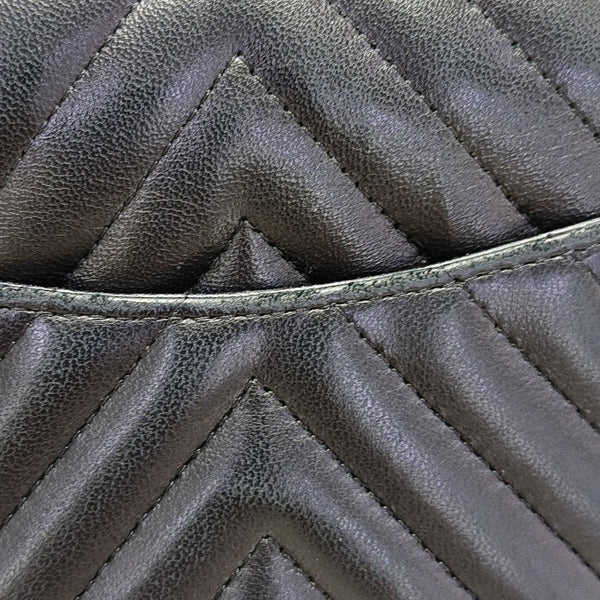 CLASSIC FLAP Mini Chevron Lambskin Black