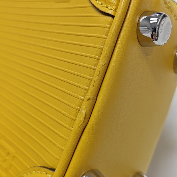 Calfskin Shoulder Bag Mini Yellow