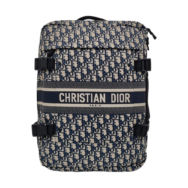 Diortravel Mini Oblique Fabric Blue