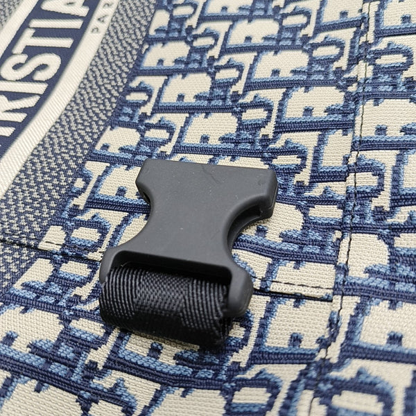Diortravel Mini Oblique Fabric Blue