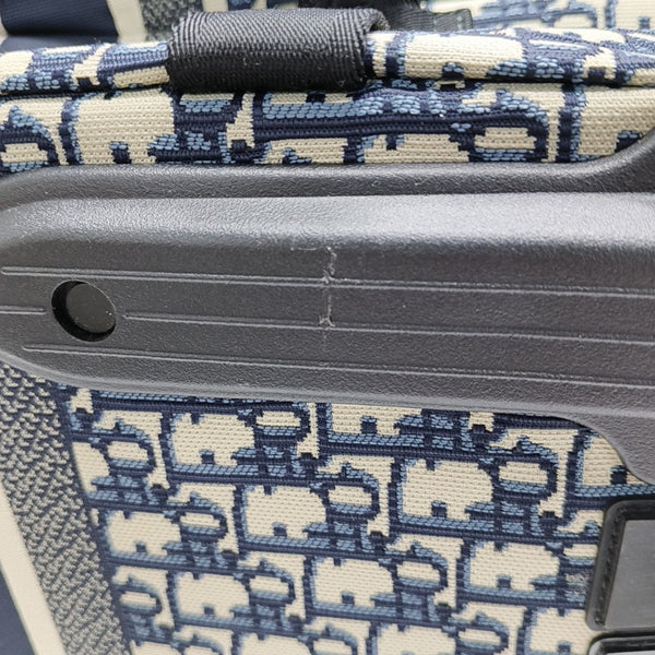 Diortravel Mini Oblique Fabric Blue