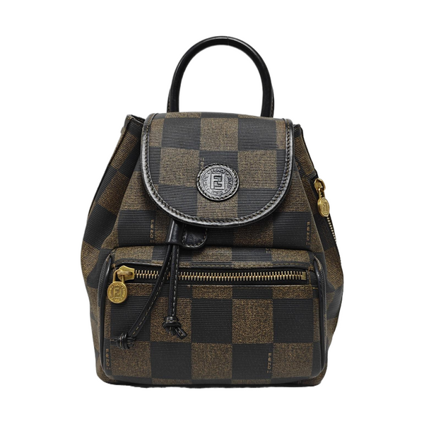 Coated Canvas Backpack Multicolor