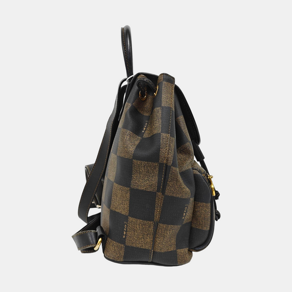Coated Canvas Backpack Multicolor