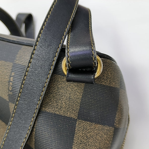Coated Canvas Backpack Multicolor