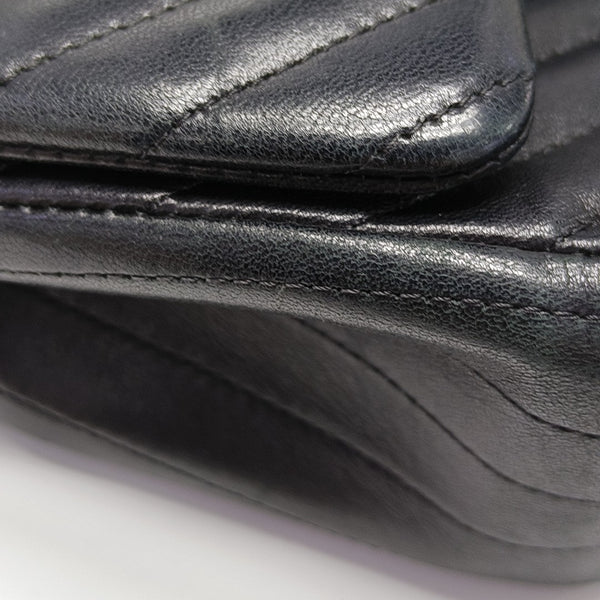 CLASSIC FLAP Mini Chevron Lambskin Black