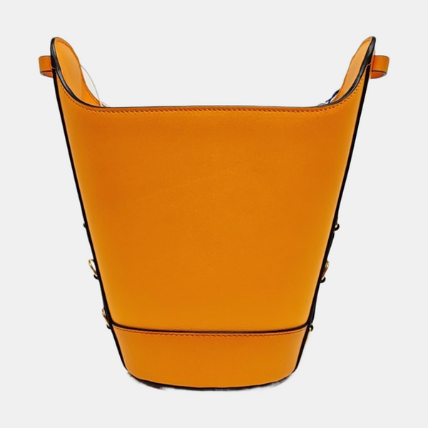 Calfskin Bucket Bag Orange