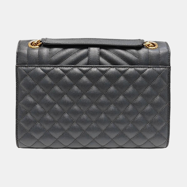 ENVELOPE Medium Quilted Calfskin Gray