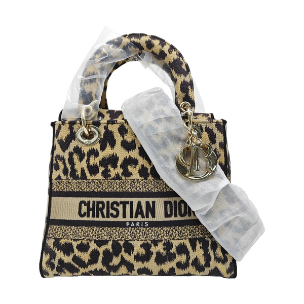 Lady Dior Medium Fabric Beige