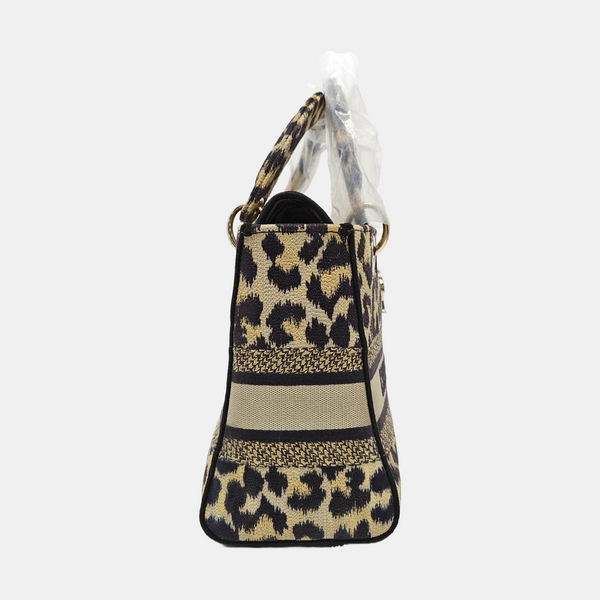 Lady Dior Medium Fabric Beige