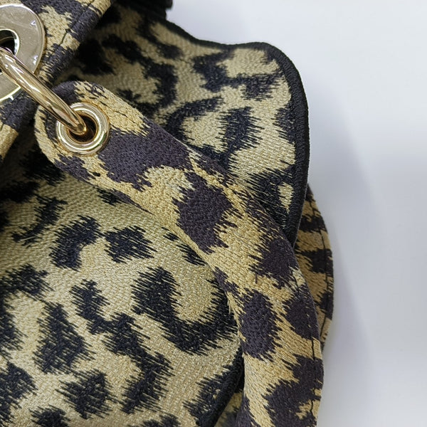 Lady Dior Medium Fabric Beige