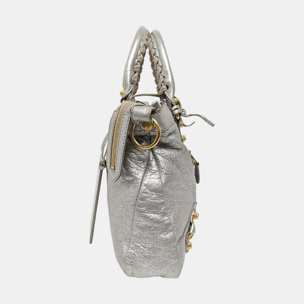 Classic City Small Lambskin Silver