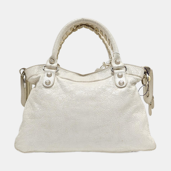 Classic City Small Lambskin White