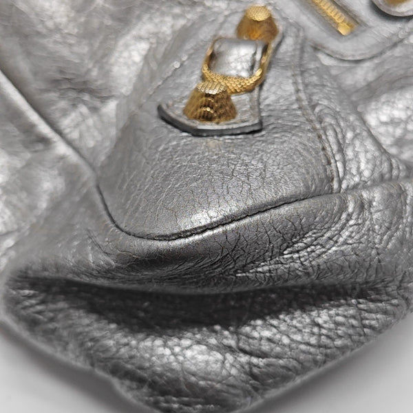 Classic City Small Lambskin Silver