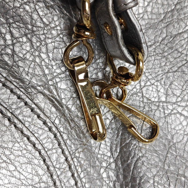 Classic City Small Lambskin Silver