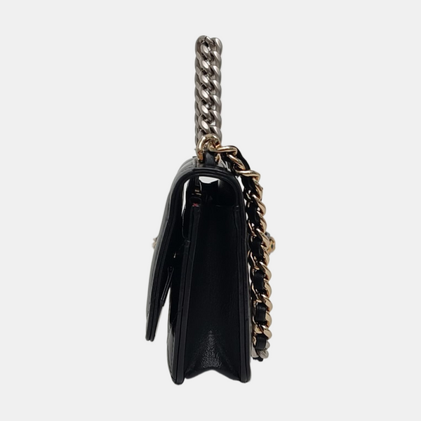 CHANEL 19 Small Quilted Lambskin Black