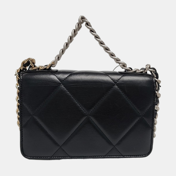 CHANEL 19 Small Quilted Lambskin Black