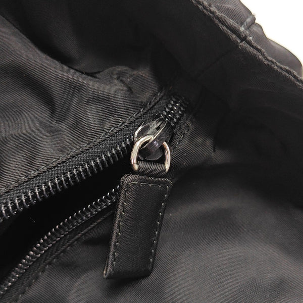 Nylon Top Handle Bag Black