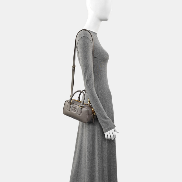Arcadie Small Leather Gray