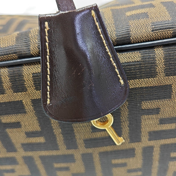 Canvas Top Handle Bag Brown