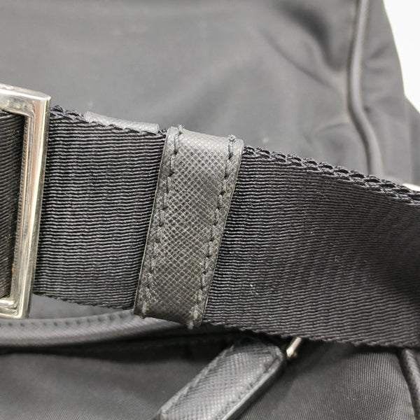 Nylon Shoulder Bag Black