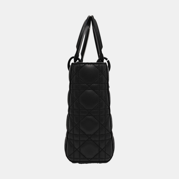 Lady Dior Small Cannage Calfskin Black
