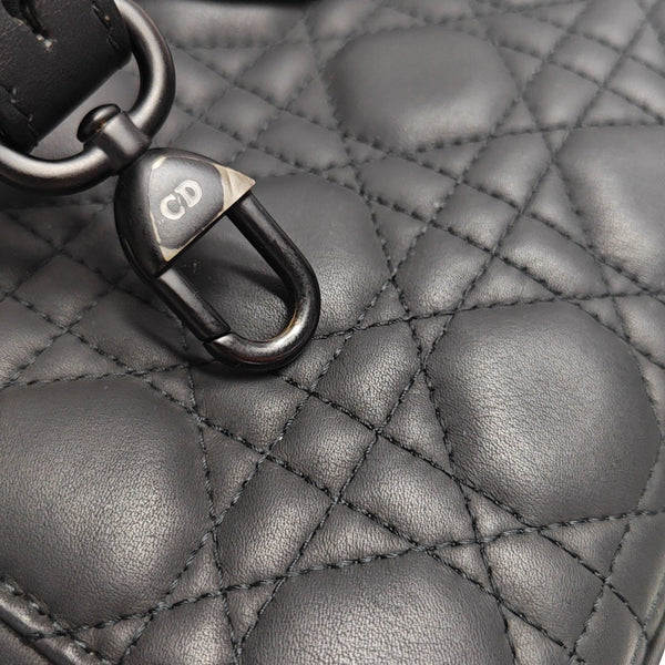 Lady Dior Small Cannage Calfskin Black