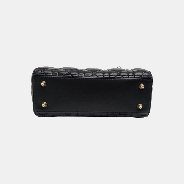 Lady Dior Small Cannage Lambskin Black