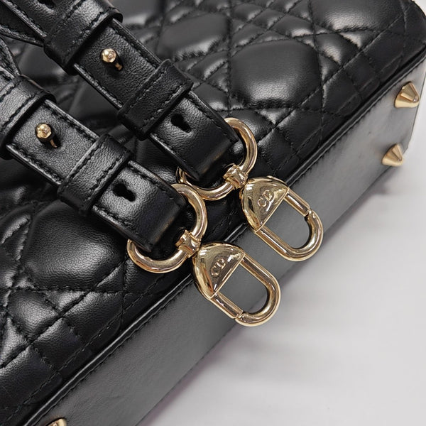 Lady Dior Small Cannage Lambskin Black