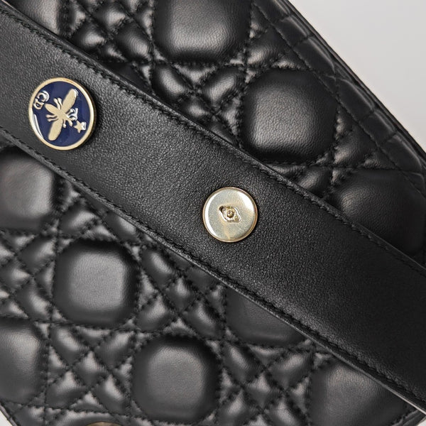 Lady Dior Small Cannage Lambskin Black
